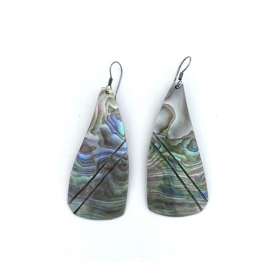 Vintage Shell Earrings From Tahiti